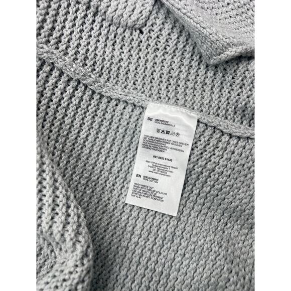 Marc O'Polo Womens Gray Cotton Like Cashmere Heavy Hooded Cardigan Sweater Sz M - Picture 9 of 13